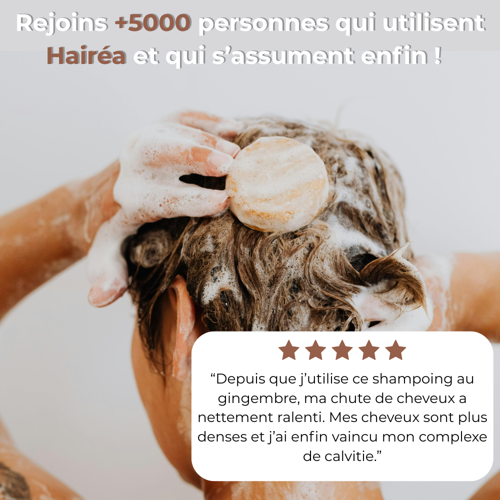 Shampoing solide au gingembre