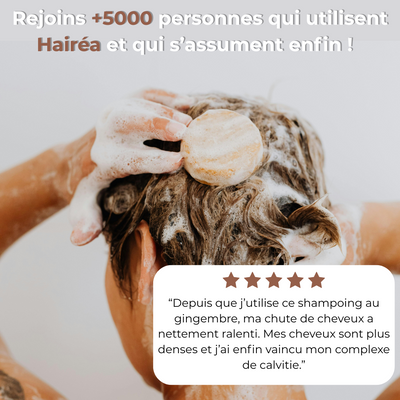 Shampoing solide au gingembre