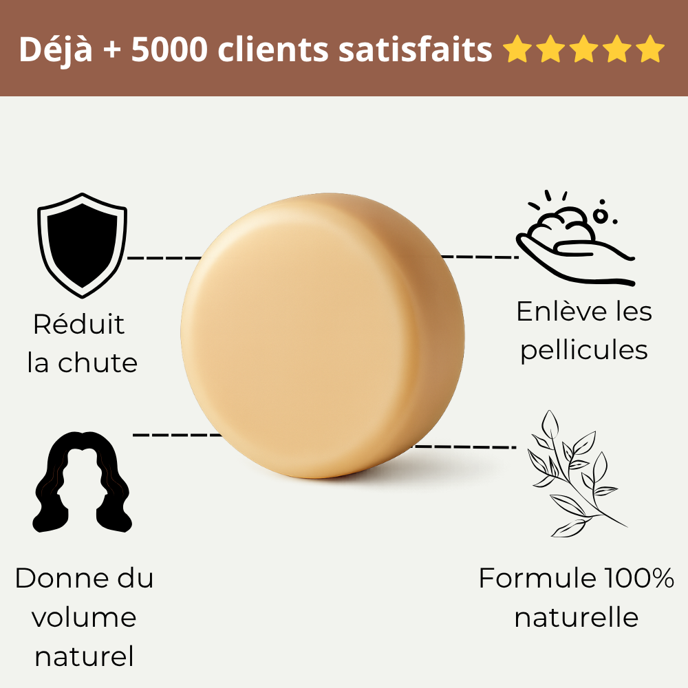 Shampoing solide au gingembre